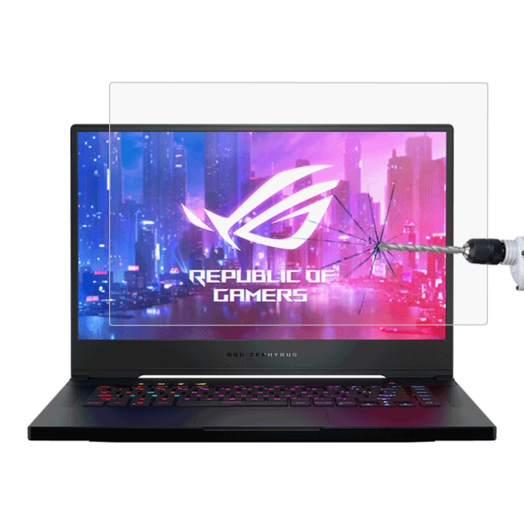 Laptop Screen HD Tempered Glass Protective Film for ASUS ROG Zephyrus M GU502 15.6 inch, For ASUS ROG Zephyrus M 15.6 inch