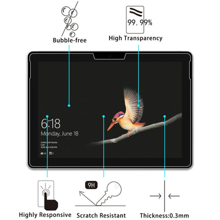 25 PCS For Microsoft Surface Go 2 9H 2.5D Explosion-proof Tempered Glass Film, For Microsoft Surface Go 2 (25 PCS)