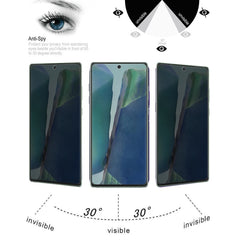 For Samsung Galaxy Note20 9H 3D Curved Anti-peeping Full Screen Tempered Glass Film, For Samsung Galaxy Note20