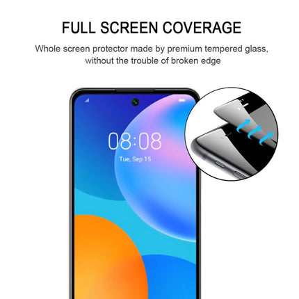 For Huawei P Smart 2021 Full Glue Full Screen Tempered Glass Film, For Huawei P Smart 2021(1 PC)