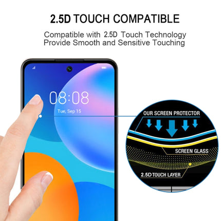 For Huawei P Smart 2021 Full Glue Full Screen Tempered Glass Film, For Huawei P Smart 2021(1 PC)