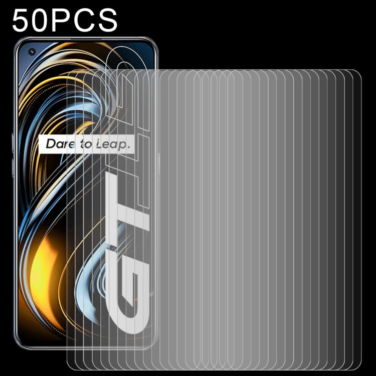 For OPPO Realme GT 5G / Realme GT Master 50 PCS 2.5D Non-Full Screen Tempered Glass Film