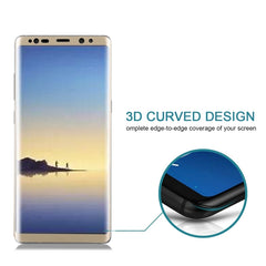 For Galaxy Note 8 0.3mm 9H Surface Hardness 3D Curved Silk-screen Full Screen Tempered Glass Screen Protector, For Galaxy Note 8