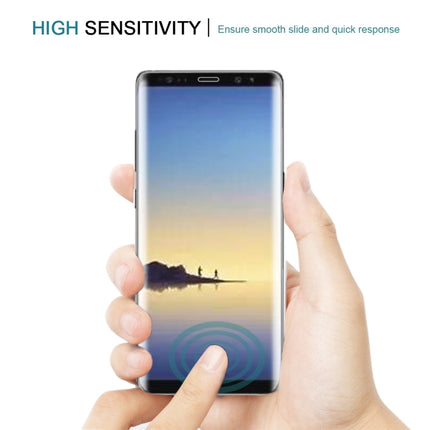 For Galaxy Note 8 0.3mm 9H Surface Hardness 3D Curved Silk-screen Full Screen Tempered Glass Screen Protector