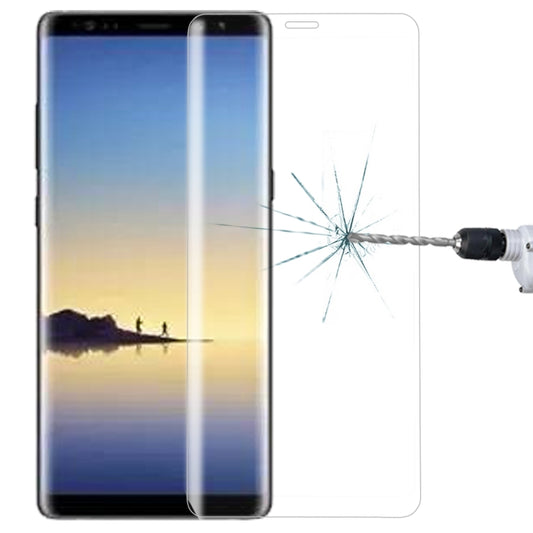 Für Galaxy Note 8, 0,3 mm, 9H Oberflächenhärte, 3D-gebogener Siebdruck, Vollbild-Displayschutz aus gehärtetem Glas, für Galaxy Note 8