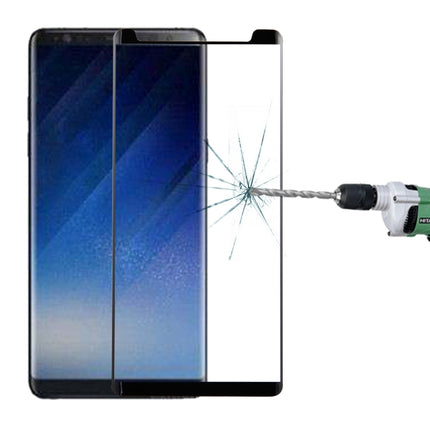 For Galaxy Note 8 0.3mm 9H Surface Hardness 3D Curved Silk-screen Non-full Screen Tempered Glass Screen Protector