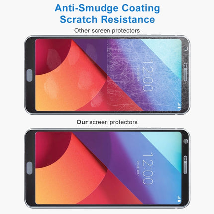 For LG G6 0.3mm 9H Surface Hardness 2.5D Curved Silk-screen Full Screen Tempered Glass Screen Protector