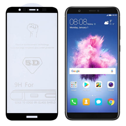 9H 5D Full Glue Full Screen Tempered Glass Film for Huawei Enjoy 7S / P Smart, For Huawei Enjoy 7S