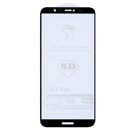 9H 5D Full Glue Full Screen Tempered Glass Film for Huawei Enjoy 7S / P Smart, For Huawei Enjoy 7S