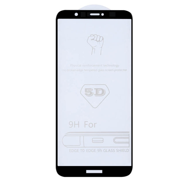 9H 5D Full Glue Full Screen Tempered Glass Film for Huawei Enjoy 7S / P Smart, For Huawei Enjoy 7S