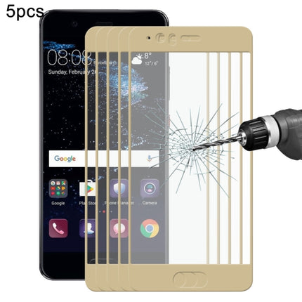 5 PCS ENKAY Hat-Prince for  Huawei P10 0.26mm 9H Hardness 2.5D Curved Full Screen Tempered Glass Screen Film, For P10, For P10 (5 PCS)