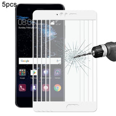 5 PCS ENKAY Hat-Prince for  Huawei P10 0.26mm 9H Hardness 2.5D Curved Full Screen Tempered Glass Screen Film, For P10, For P10 (5 PCS)