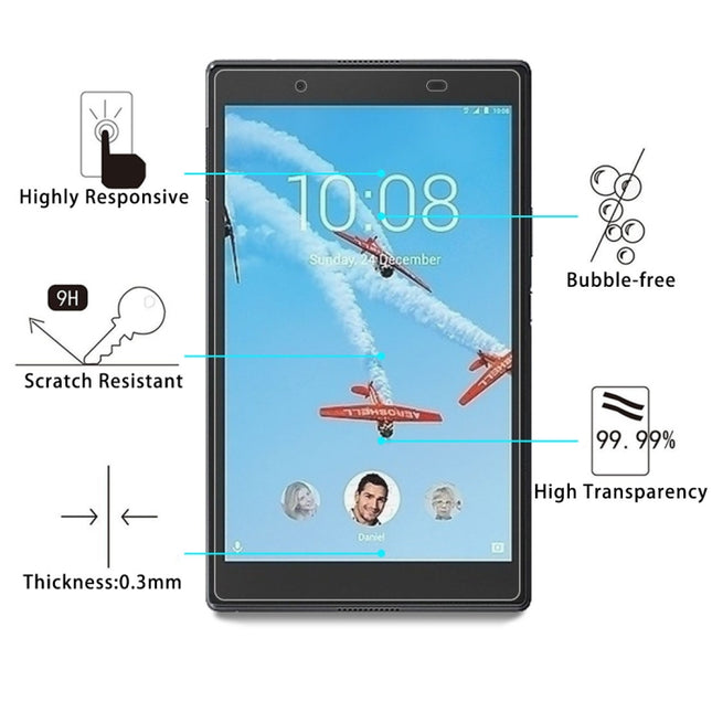 For Lenovo Tab4 8.0 inch / TB-8504 / TB-8504F / TB-8504X 0.3mm 9H Surface Hardness Tempered Glass Screen Protector
