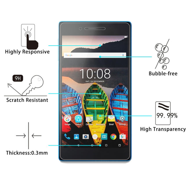 For Lenovo TAB4 / TB-7304N 0.3mm 9H Surface Hardness Tempered Glass Screen Protector