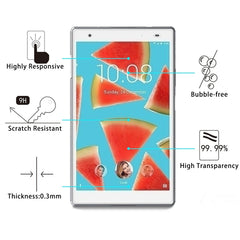 75 PCS for Lenovo Tab4 8 Plus / TB-8704 / TB-8704F 0.3mm 9H Surface Hardness Tempered Glass Screen Protector