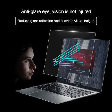 Película de vidrio templado de pantalla completa con dureza de superficie 9H de 0,4 mm para Huawei MateBook X Pro de 13,9 pulgadas, MateBook X Pro de 13,9 pulgadas