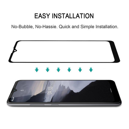 For Nokia 2.4 Full Glue Full Cover Screen Protector Tempered Glass Film