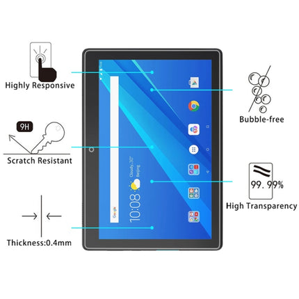 0.4mm 9H Surface Hardness Full Screen Tempered Glass Film for Lenovo Tab E10