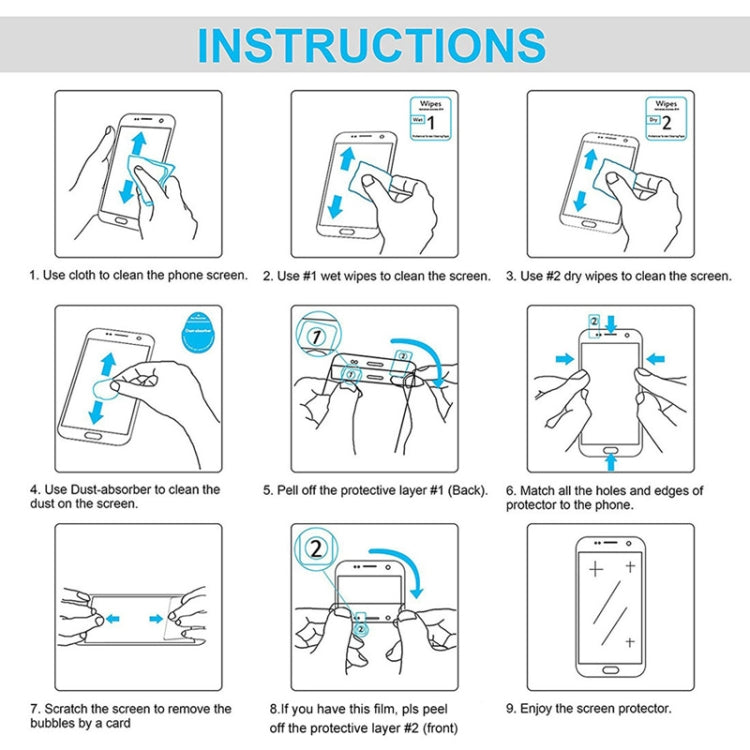 0.4mm 9H Surface Hardness Full Screen Tempered Glass Film for Lenovo Tab E10
