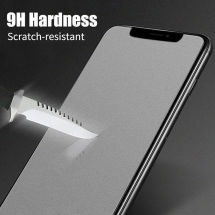 For iPhone XR / iPhone 11 50pcs Matte Frosted Tempered Glass Film, No Retail Package