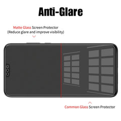 50 PCS Non-Full Matte Frosted Tempered Glass Film for Galaxy A30 / A50 / M30 / A20, No Retail Package