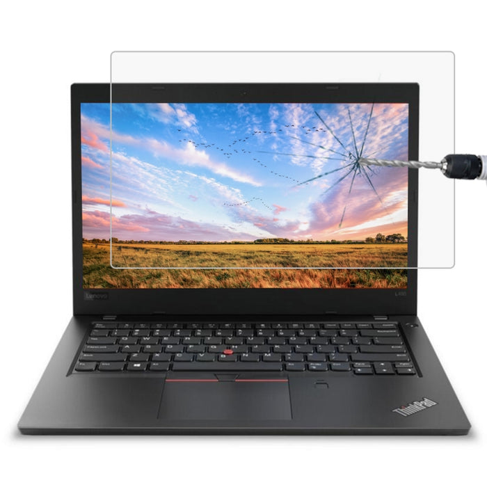 0.4mm 9H Surface Hardness Full Screen Tempered Glass Film for Lenovo ThinkPad L480 14 inch, Lenovo L480