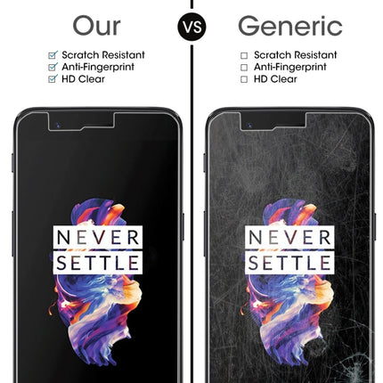 For OnePlus 5 0.3mm 9H Surface Hardness 2.5D Explosion-proof Non-full Screen Tempered Glass Screen Film, For OnePlus 5