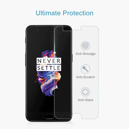 For OnePlus 5 0.3mm 9H Surface Hardness 2.5D Explosion-proof Non-full Screen Tempered Glass Screen Film, For OnePlus 5
