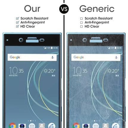 For Sony Xperia XZs 0.33mm 9H Surface Hardness 3D Curved Full Screen Tempered Glass Screen Protector, For Xperia XZs