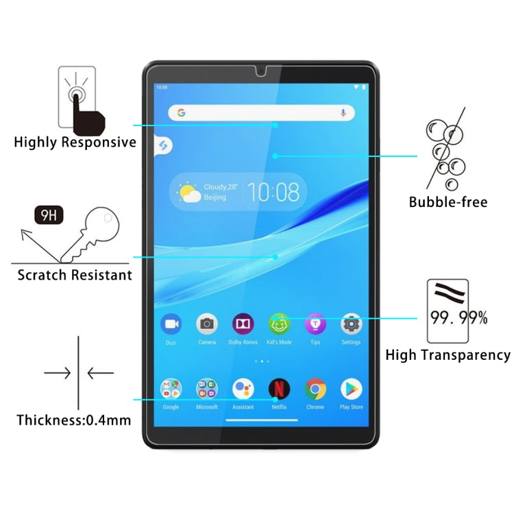 For Lenovo Tab M8 9H 0.4mm Explosion-proof Tempered Glass Film