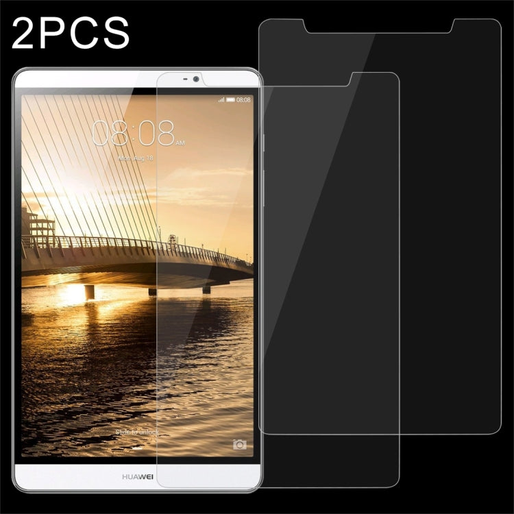 2 PCS 9 inch Universal 0.4mm 9H Surface Hardness Tempered Glass Screen Protector