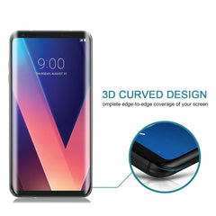 For LG V30 0.26mm 9H Surface Hardness 3D Curved Full Screen Tempered Glass Screen Protector