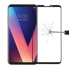 For LG V30 0.26mm 9H Surface Hardness 3D Curved Full Screen Tempered Glass Screen Protector