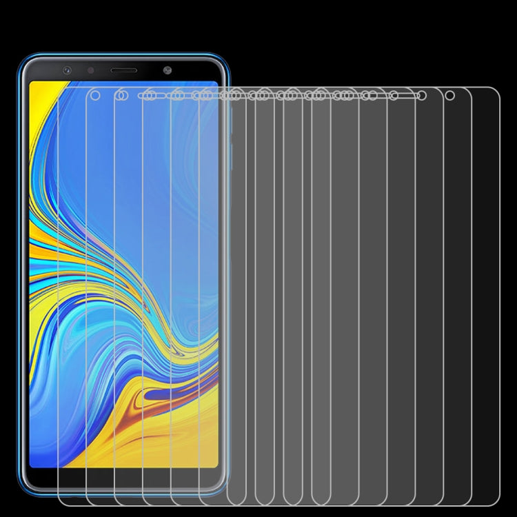 50 PCS 0.26mm 9H 2.5D Tempered Glass Film for Galaxy A7 (2018), No Retail Package, For Galaxy A7 (2018)