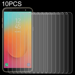 10 PCS 0.26mm 9H 2.5D Tempered Glass Film for Galaxy J8+, For Galaxy J8+ (10 PCS)