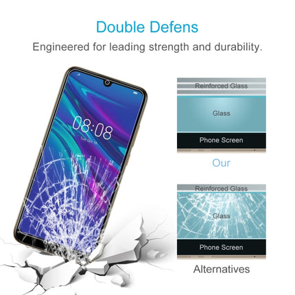 50 PCS 0.26mm 9H 2.5D Tempered Glass Film for Huawei Y6 2019, No Retail Package