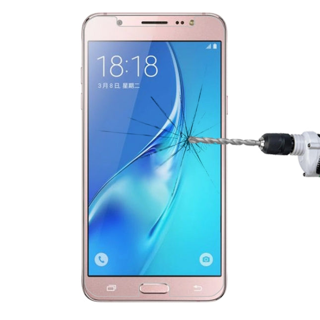 For Galaxy J5 (2017) / J530 (US Version) 0.3mm 9H Surface Hardness 2.5D Explosion-proof Tempered Glass Non-full Screen Film, For Galaxy J5 (2017) / J530 (US Version)(1 PC)