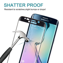 25 PCS For Galaxy S6 Edge 0.3mm 9H Surface Hardness 3D Curved Full Screen Cover Explosion-proof Tempered Glass Film