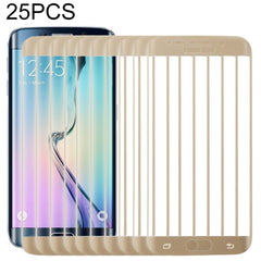 25 PCS For Galaxy S6 Edge 0.3mm 9H Surface Hardness 3D Curved Full Screen Cover Explosion-proof Tempered Glass Film