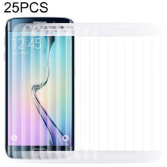 25 PCS For Galaxy S6 Edge 0.3mm 9H Surface Hardness 3D Curved Full Screen Cover Explosion-proof Tempered Glass Film