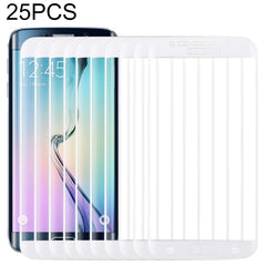 25 PCS For Galaxy S6 Edge 0.3mm 9H Surface Hardness 3D Curved Full Screen Cover Explosion-proof Tempered Glass Film