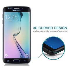 25 PCS For Galaxy S6 Edge 0.2mm 9H Surface Hardness 3D Curved Surface Full Screen Cover Explosion-proof Tempered Glass Film