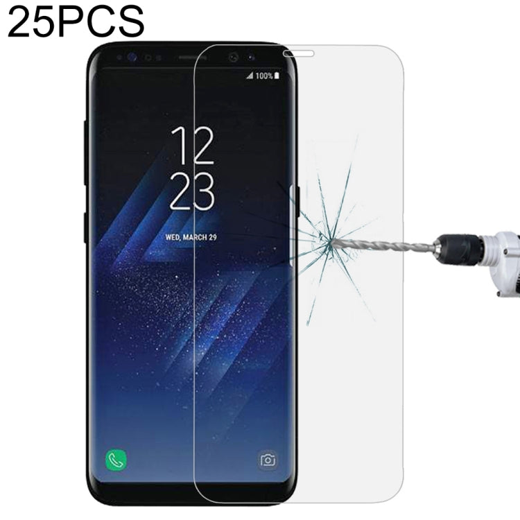 25 PCS For Galaxy S8 Full Screen Tempered Glass Screen Protector, For Galaxy S8