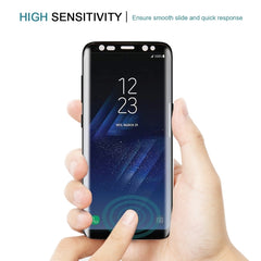 25 PCS For S8 / G950 0.26mm 9H surface hardness 3D curved screen full-screen tempered glass screen protector (black), For Galaxy S8 / G950