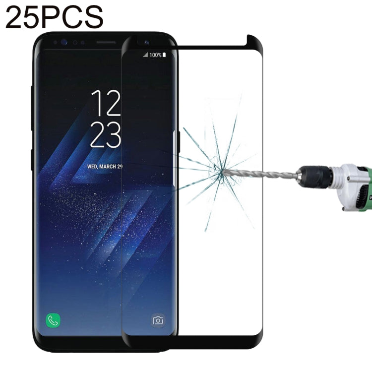 25 PCS For Galaxy S8 Plus / G955 0.26mm 9H Surface Hardness 3D Explosion-proof Non-full Edge Glue Screen Curved Case Friendly Tempered Glass Film, For Galaxy S8 Plus / G955, For Galaxy S8 Plus