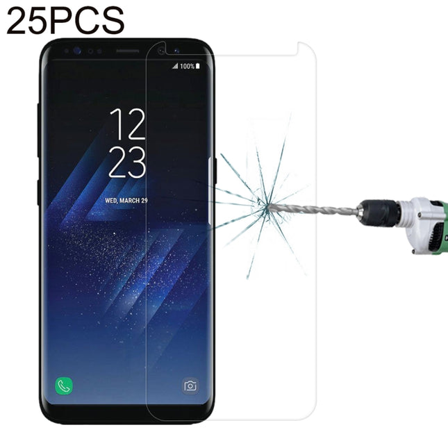 25 PCS For Galaxy S8 Plus / G955 0.26mm 9H Surface Hardness 3D Explosion-proof Non-full Edge Glue Screen Curved Case Friendly Tempered Glass Film, For Galaxy S8 Plus / G955