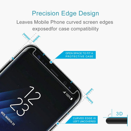 25 PCS For Galaxy S8 Plus / G955 0.26mm 9H Surface Hardness 3D Explosion-proof Non-full Edge Glue Screen Curved Case Friendly Tempered Glass Film, For Galaxy S8 Plus / G955