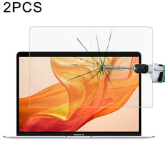 2 PCS 0.26mm 9H Surface Hardness Explosion-proof Tempered Glass Film for MacBook Air 13.3 (2018), For MacBook Air 13.3(2018)(2pcs)