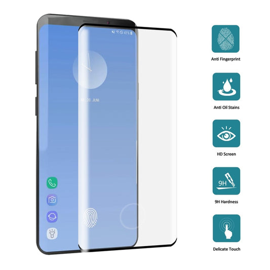 0.3mm 9H 3D Full Screen Tempered Glass Film for Galaxy S10, Screen Fingerprint Unlocking is Supported