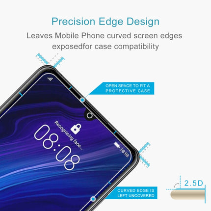 100 PCS 0.26mm 9H 2.5D Tempered Glass Film for Huawei P30